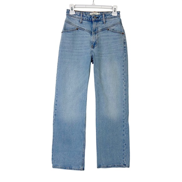 Abercrombie & Fitch Denim - Abercrombie & Fitch Curve Love 90s Relaxed High Rise Jeans Blue Women's 25 Short